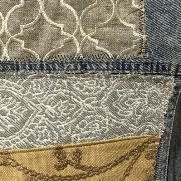 Patchwork Denim Jean Jacket - Picture 8 of 10